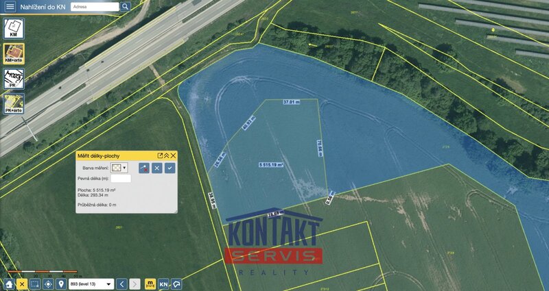 Zaměření zastav.plochy